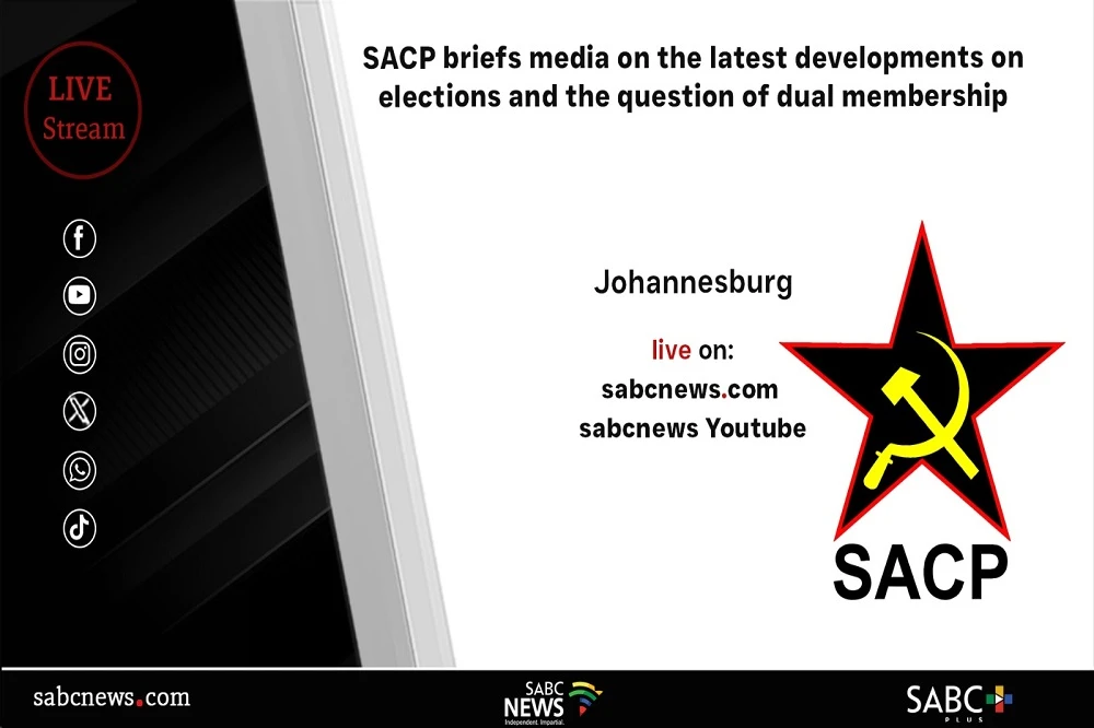 LIVE | SACP briefing on dual membership