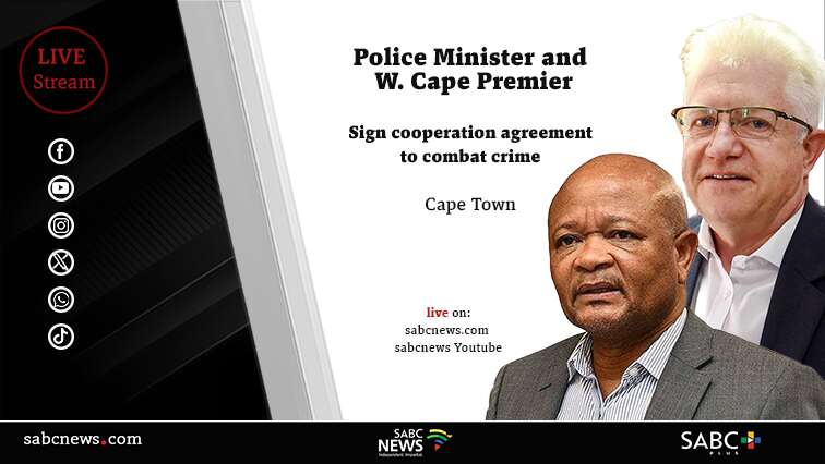 LIVE: SAPS to sign a crime combating agreement with W Cape government