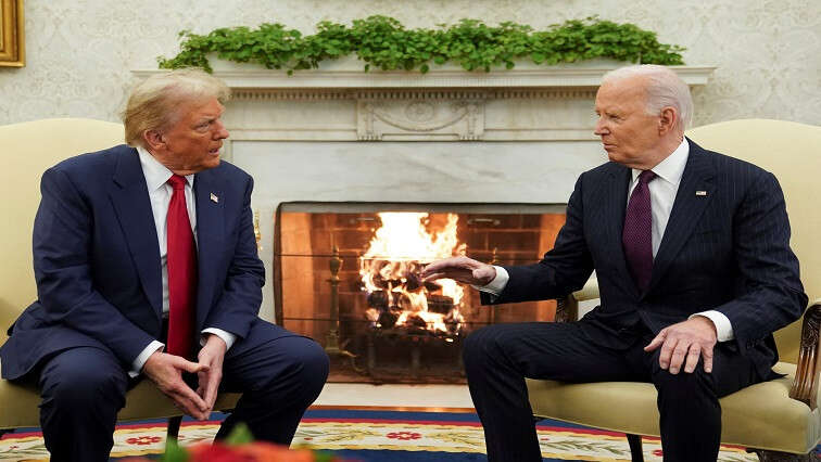 Trump meets Biden at White House to discuss power transfer