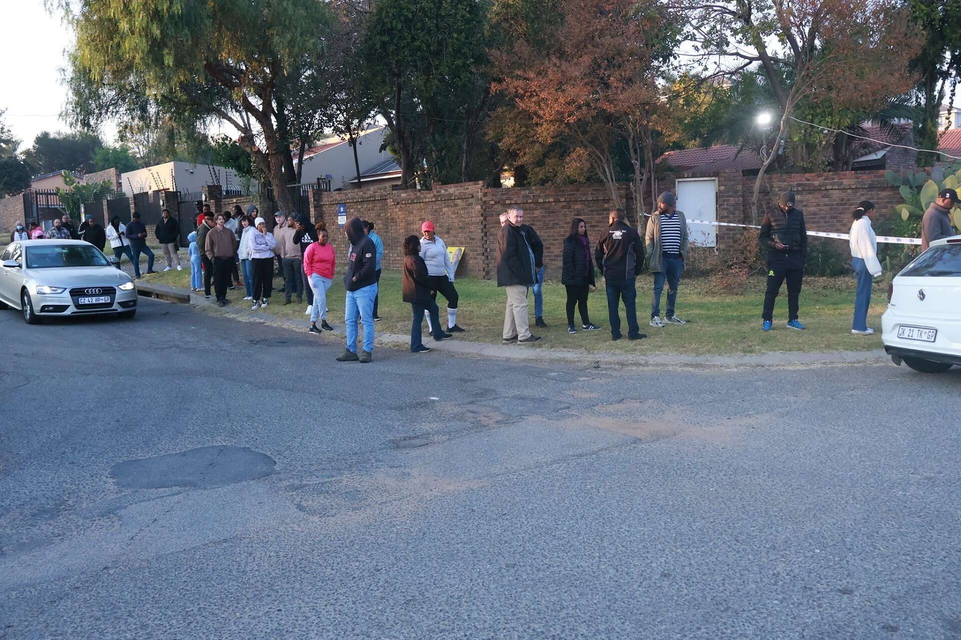 Midrand residents brave cold weather to vote early