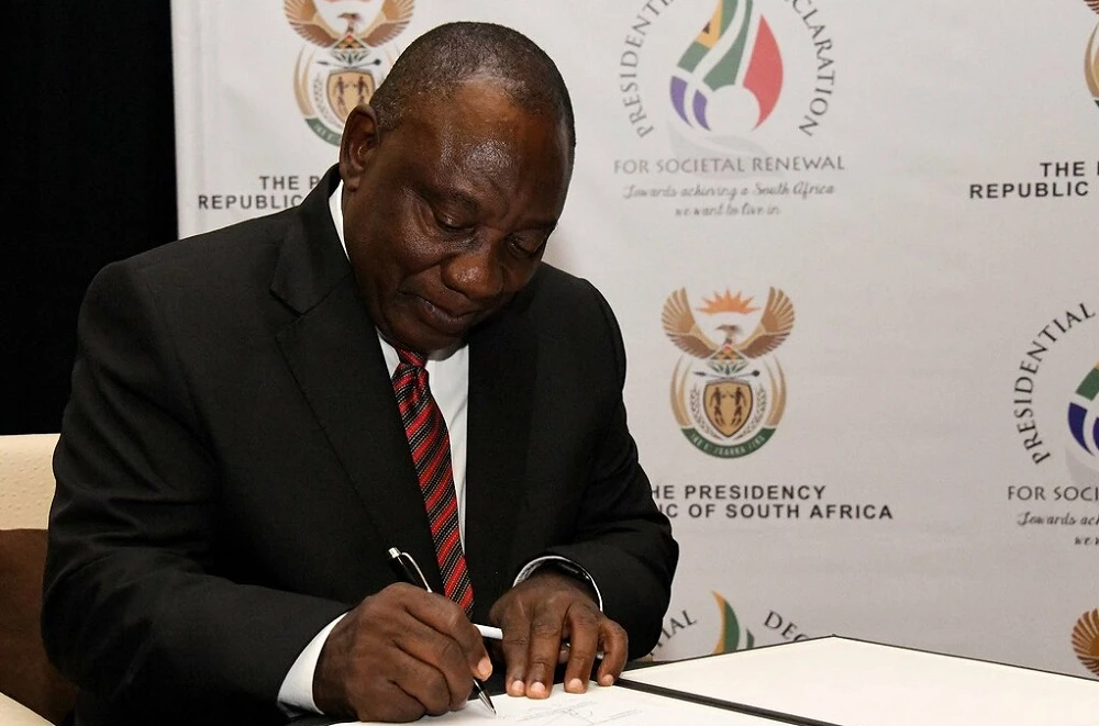 President Ramaphosa signs amended Political Funding Act into law