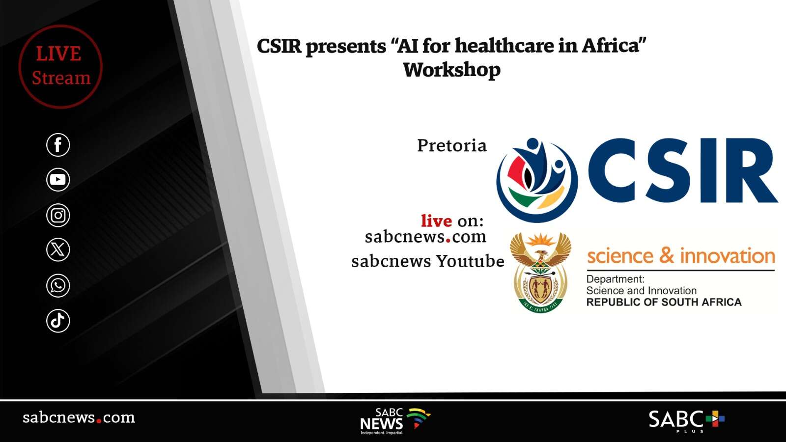 LIVE: CSIR presents ‘AI for healthcare in Africa’ workshop