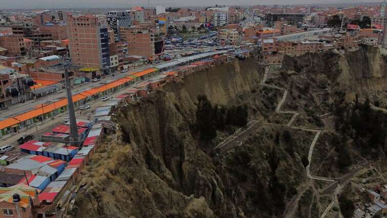 Life on the edge in Bolivia’s gravity-defying ‘suicide homes’