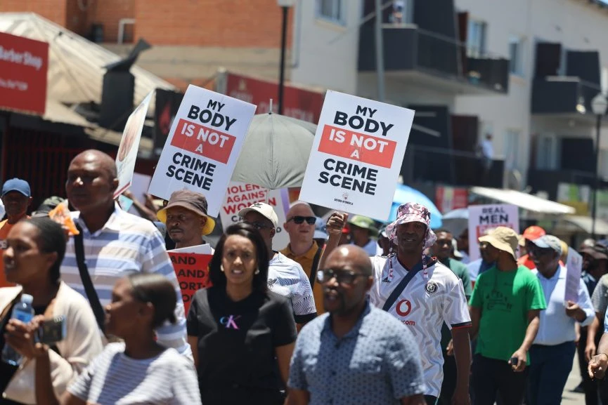 Dobsonville community marches against GBV, demands justice