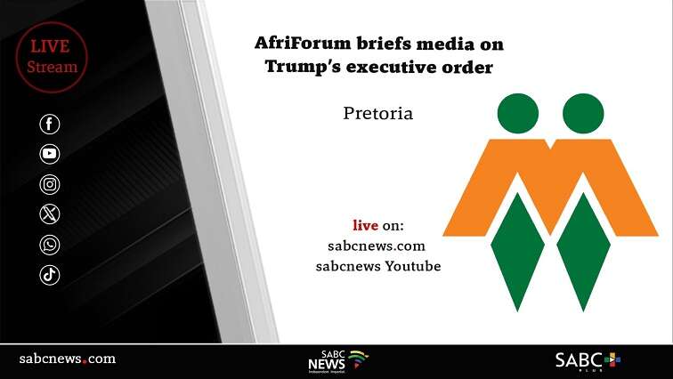 LIVE: AfriForum briefs media on Trump’s executive order