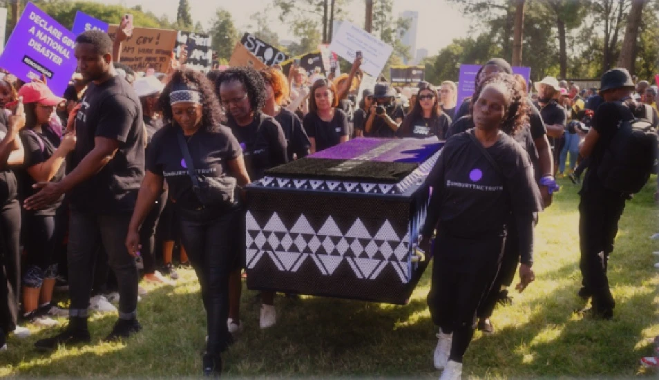 GBV spotlighted at National Convention with symbolic coffin display