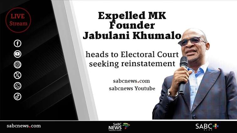 LIVE: Jabulani Khumalo heads to Electoral Court seeking reinstatement