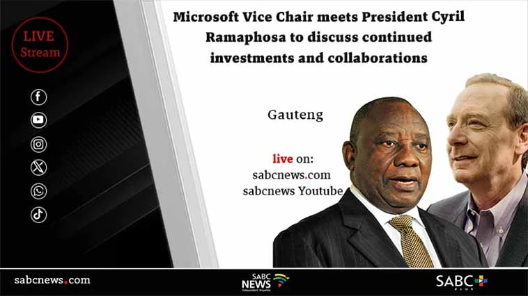 LIVE | Microsoft VP Smith, President Ramaphosa discuss partnerships