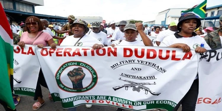 Operation Dudula marches to SAHRC offices in Durban defending SA