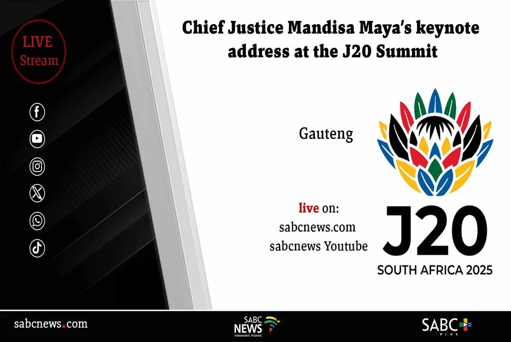 LIVE | Chief Justice Mandisa Maya’s keynote address at J20 Summit