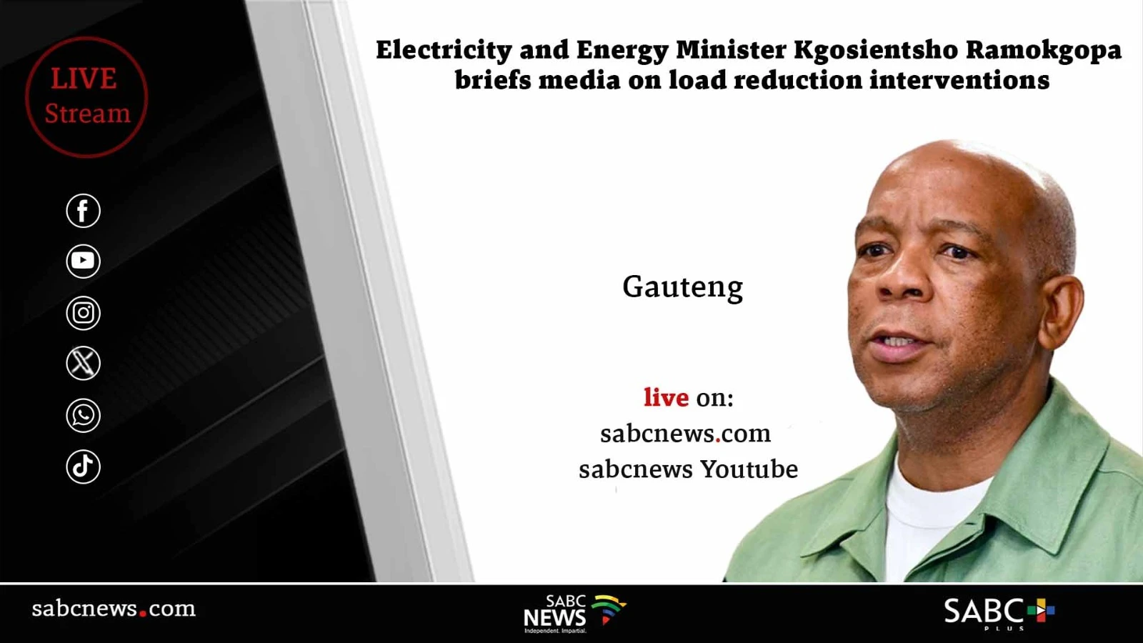 LIVE: Ramokgopa announces load reduction interventions