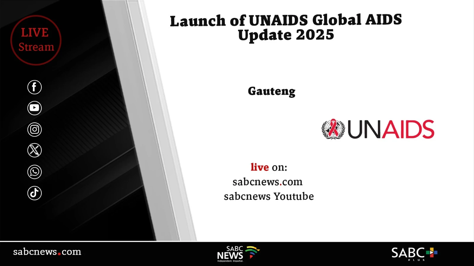 LIVE: Launch of UNAIDS Global AIDS Update 2025