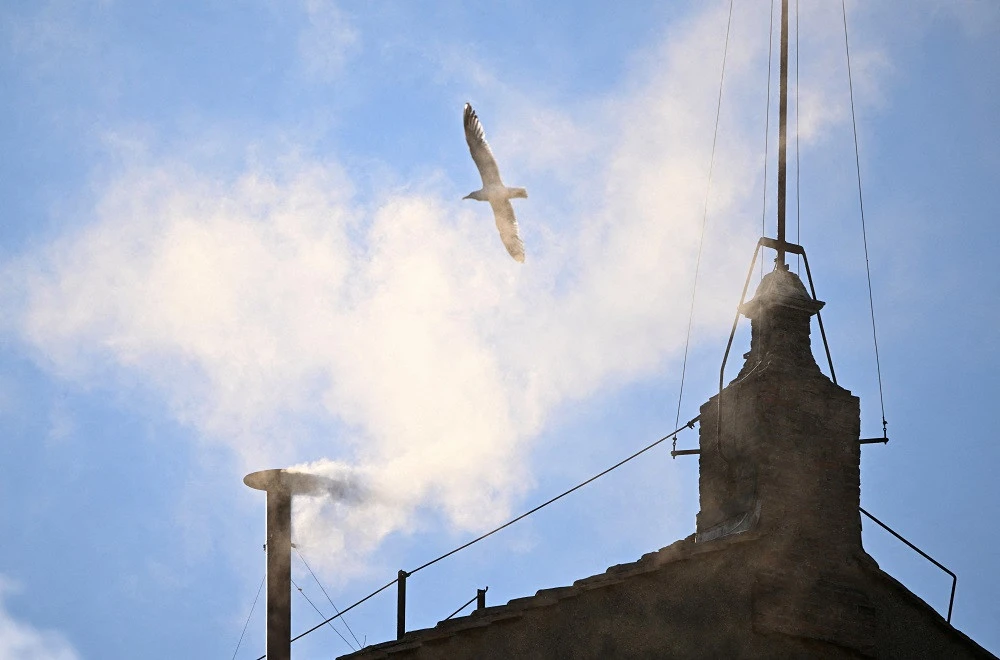 White smoke billows from Sistine Chapel as new Pope elected