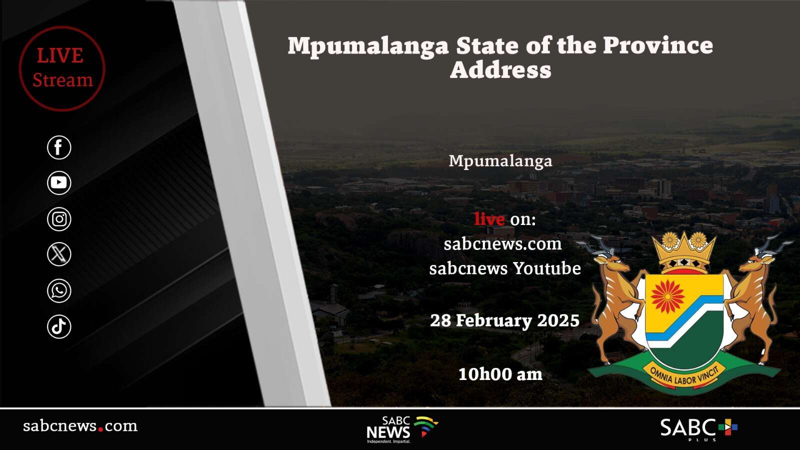 LIVE: Mpumalanga State of the Province Address