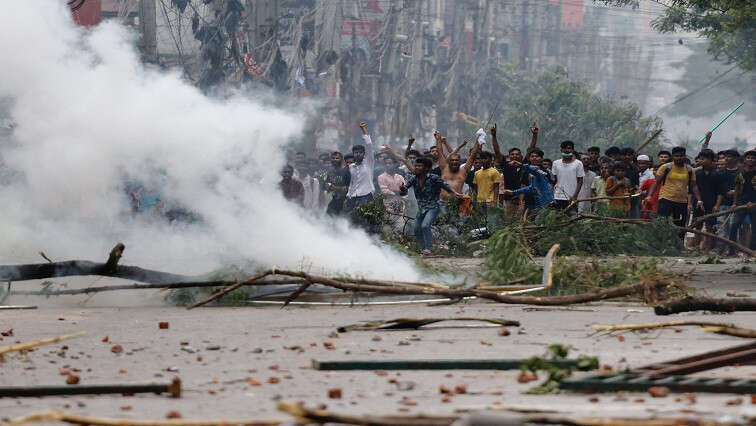 Bangladesh PM Hasina blames opposition for violence, curfew to remain