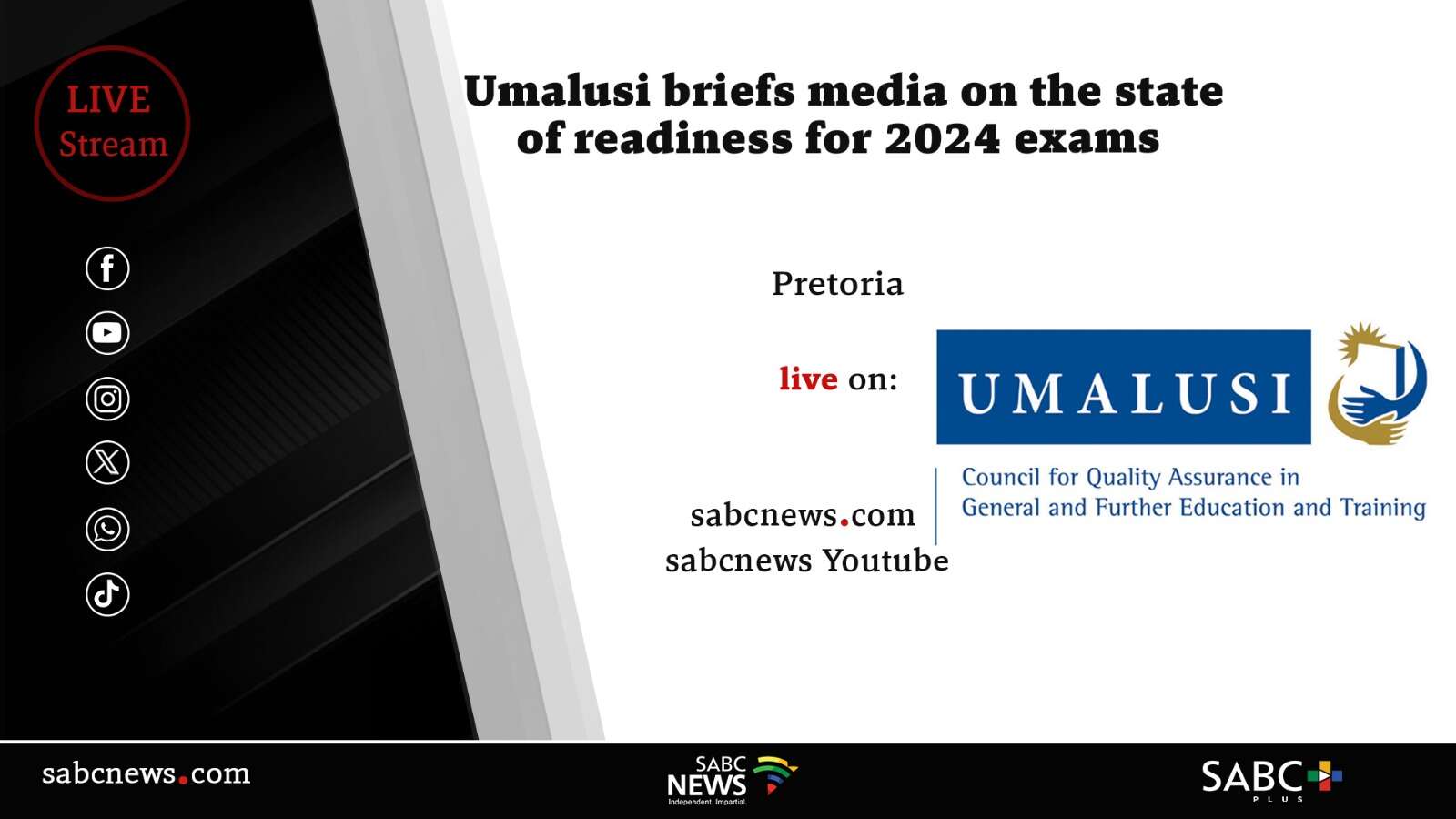 LIVE: Umalusi briefs media on the state of readiness for 2024 exams