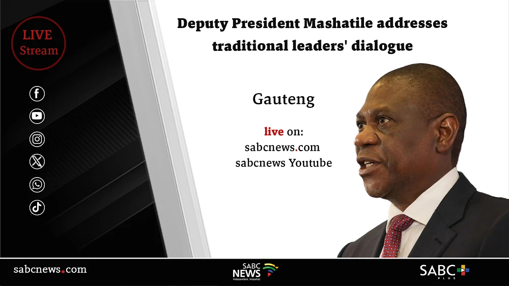 LIVE: Mashatile addresses traditional leaders’ dialogue