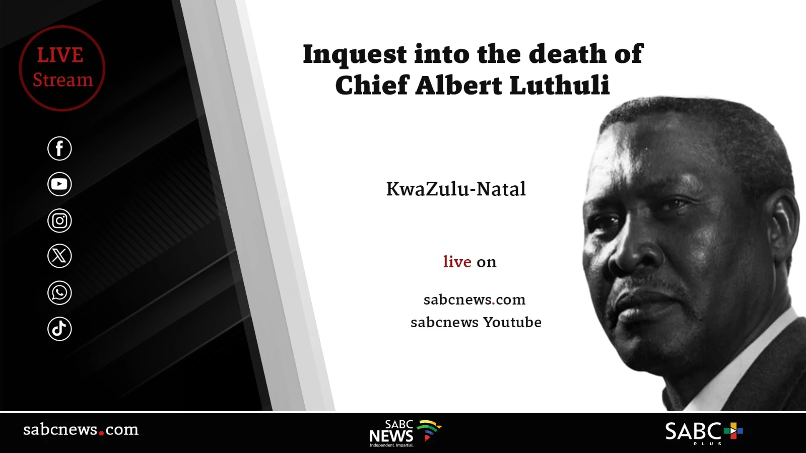 LIVE: Inquest into death of Chief Albert Luthuli