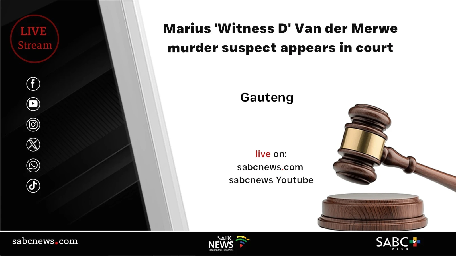 LIVE: Witness D murder accused appears in court