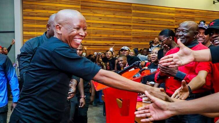 Malema honours EFF’s student wing at UP