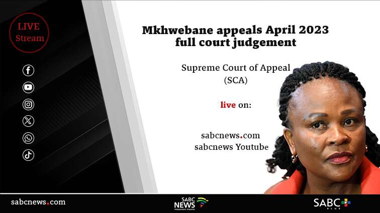 LIVE: Mkhwebane appeals April 2023 full court judgment