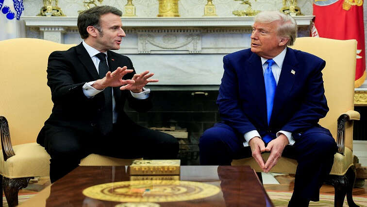 Trump, Macron discuss Ukraine peace prospects at White House