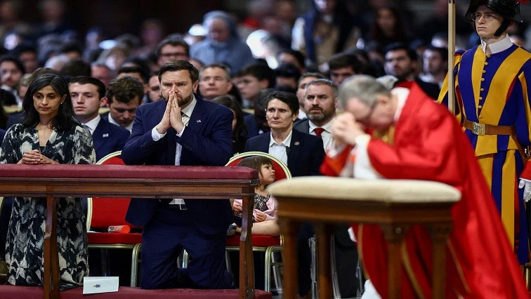 Vance, Catholic at odds with Pope, attends Good Friday service