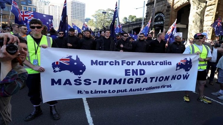 Organisers demand ‘end to mass immigration’ to Australia