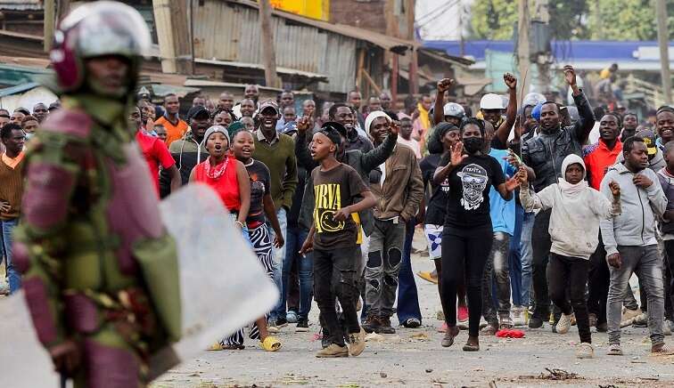 Kenyans in President Ruto’s hometown of Eldoret barricade roads