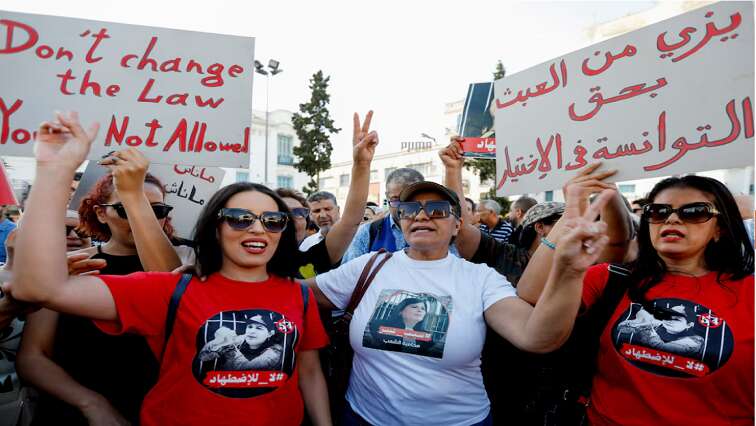 Tunisians protest against Saied two days before presidential vote