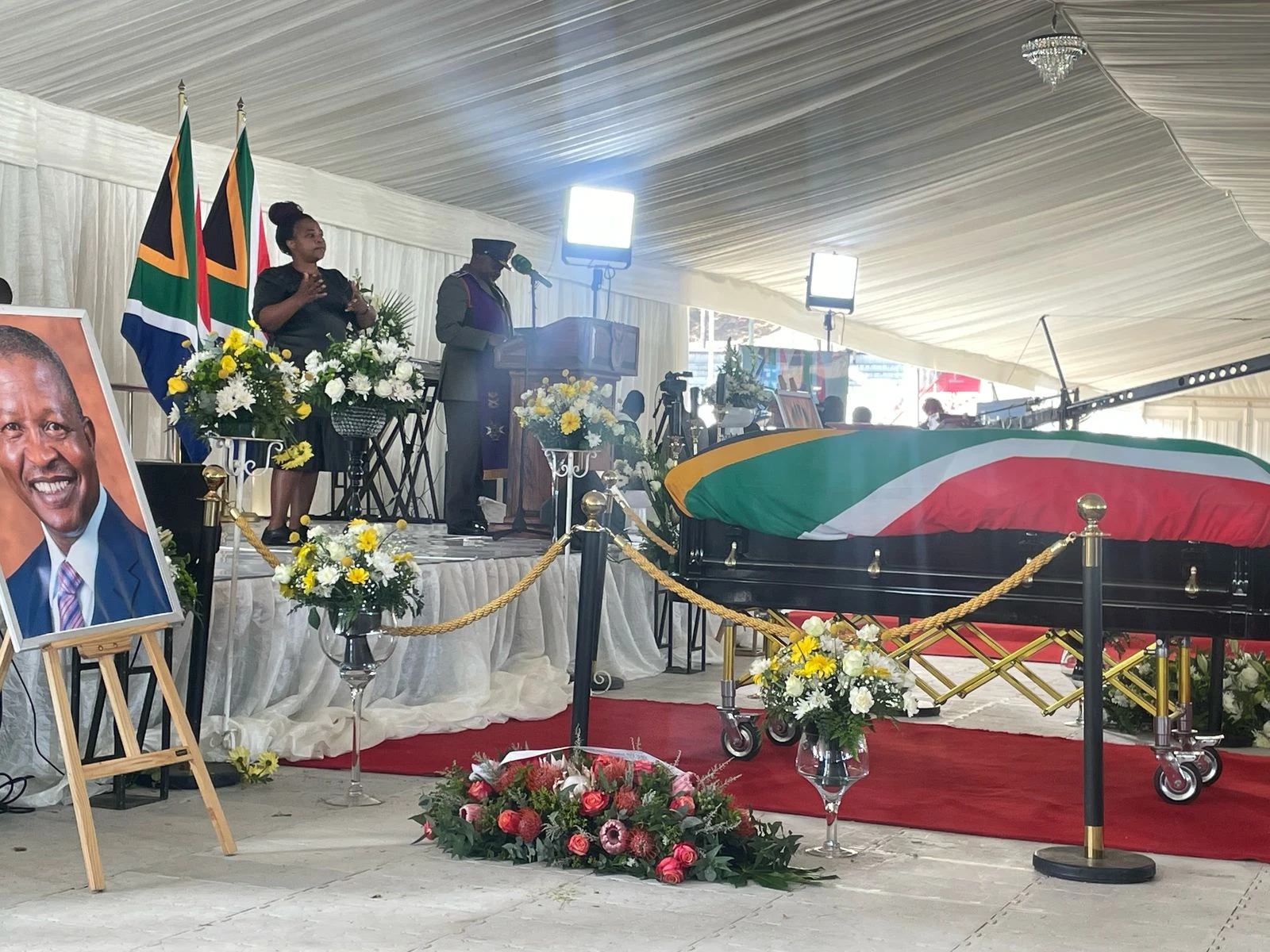 WATCH | Mabuza to be sent off with a 19 gun salute