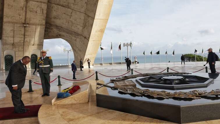 President Ramaphosa tours the memorial of the Martyr in Algeria