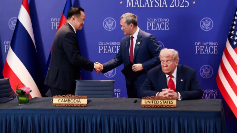 Thai, Cambodia leaders sign broad ceasefire deal with Trump present