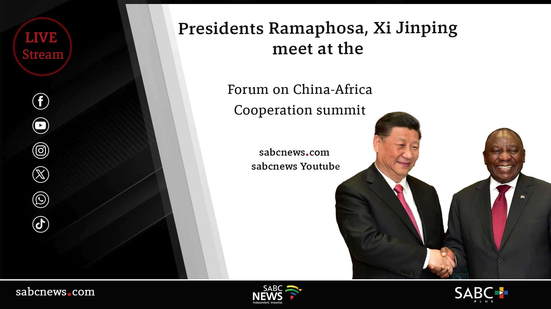 LIVE: Presidents Cyril Ramaphosa, Xi Jinping meet