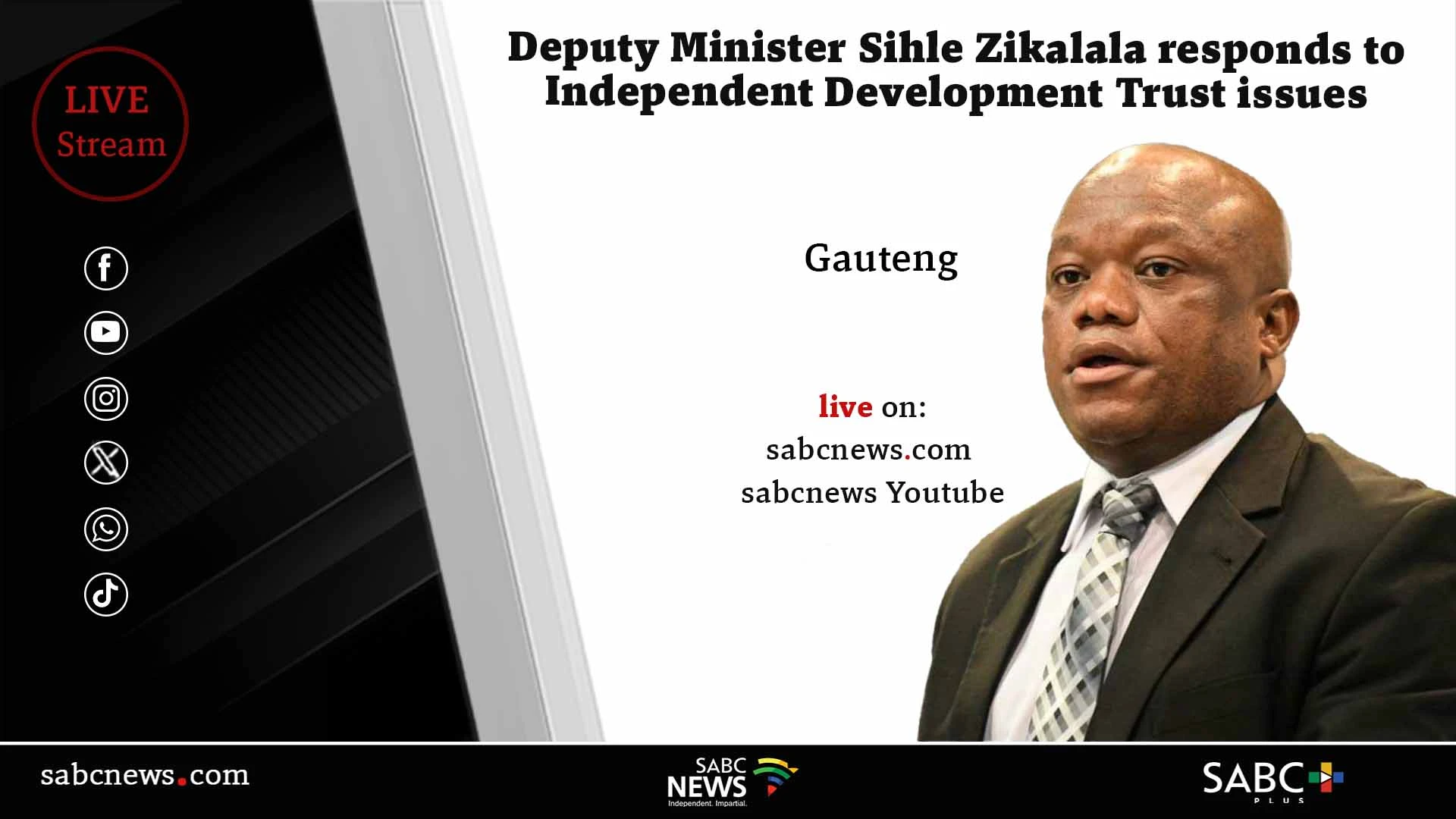 LIVE: Zikalala addresses the media about the IDT