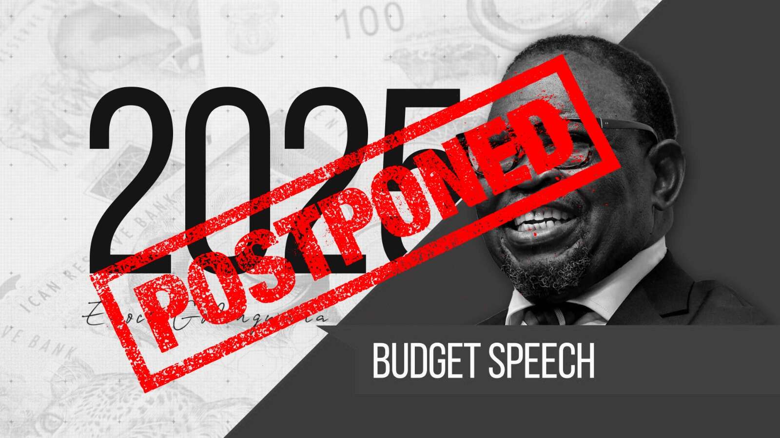 Unprecedented move in democratic SA as Budget Speech postponed