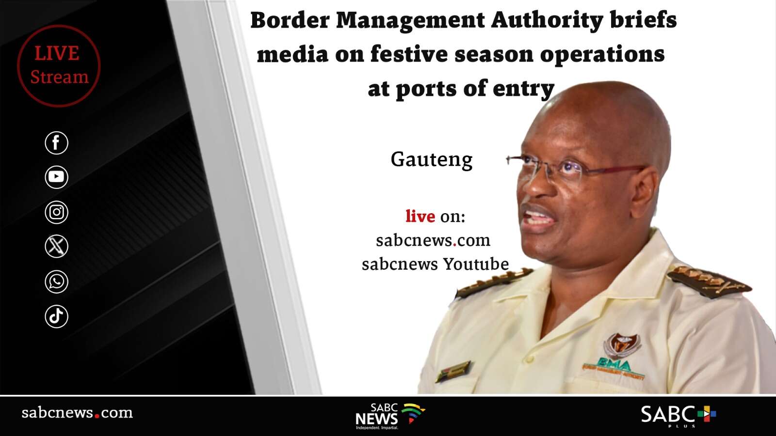 LIVE: BMA briefs media on festive season operations at ports of entry