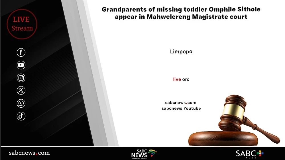 LIVE | Grandparents of Omphile Sithole appear in court