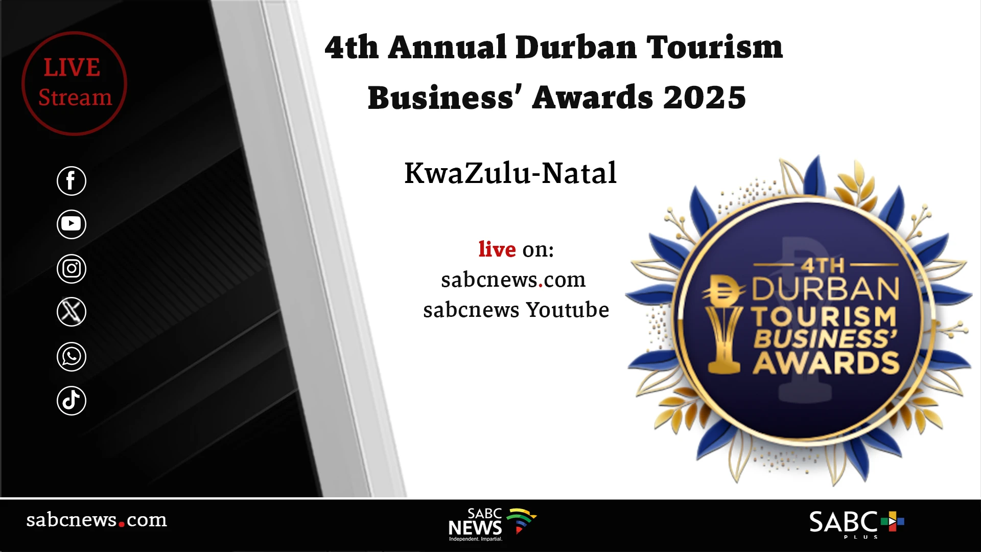 LIVE | 4th Annual Durban Tourism Business’ Awards 2025