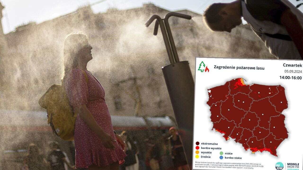 Ekstremalne zagrożenie pożarowe. Dotyczy prawie całego kraju