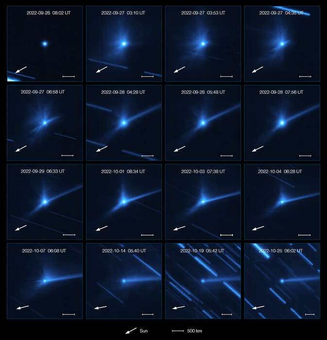 Dart mission, asteroid debris analyzed after impact