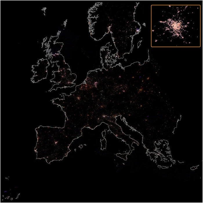 Città europee più buie, è l'impatto della crisi energetica