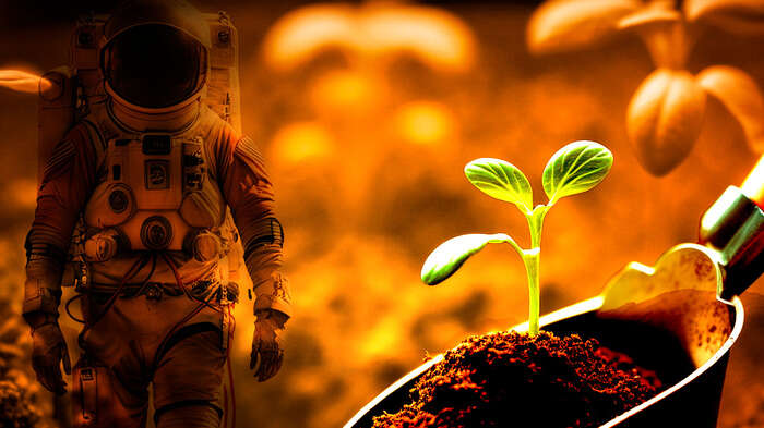 A hi-tech space vegetable garden for the simulated mission to Mars