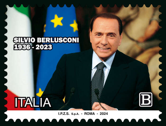 Emesso il francobollo commemorativo per Silvio Berlusconi