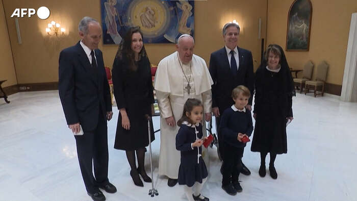 Papa Francesco incontra Anthony Blinken in Vaticano