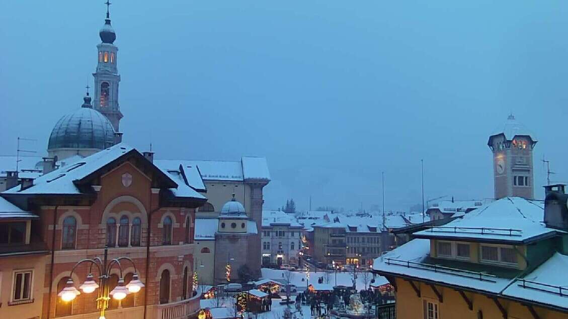 Nevicata sulla montagna del Vicentino,20 cm sulle piste in quota