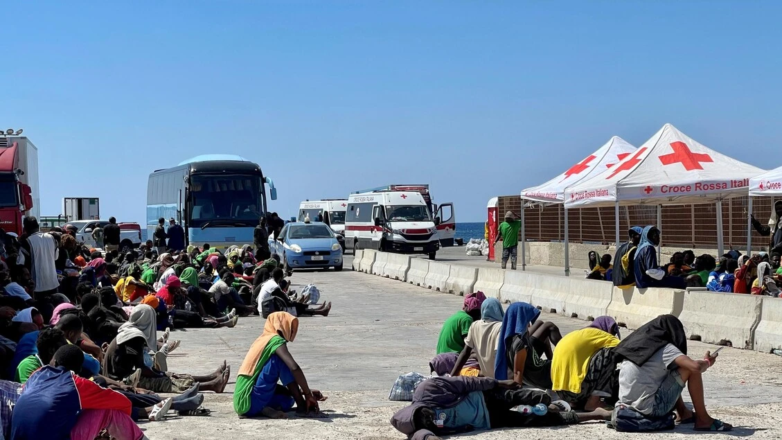 Croce rossa, 144.641 migranti accolti a Lampedusa in due anni