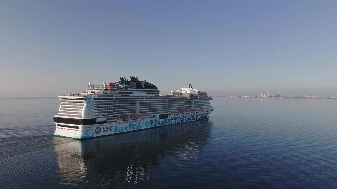 La Msc Euribia sta uscendo dallo stretto di Hormuz
