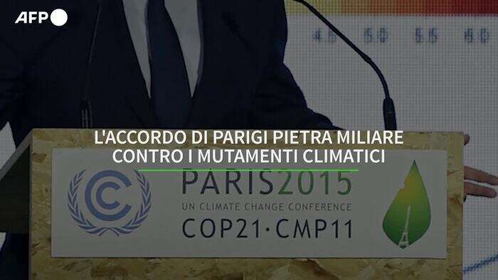 L'accordo di Parigi pietra miliare contro i mutamenti climatici