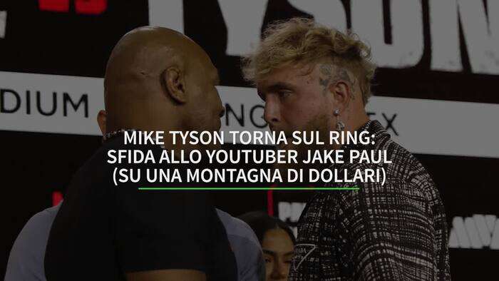 Mike Tyson torna sul ring, sfida allo youtuber Jake Paul